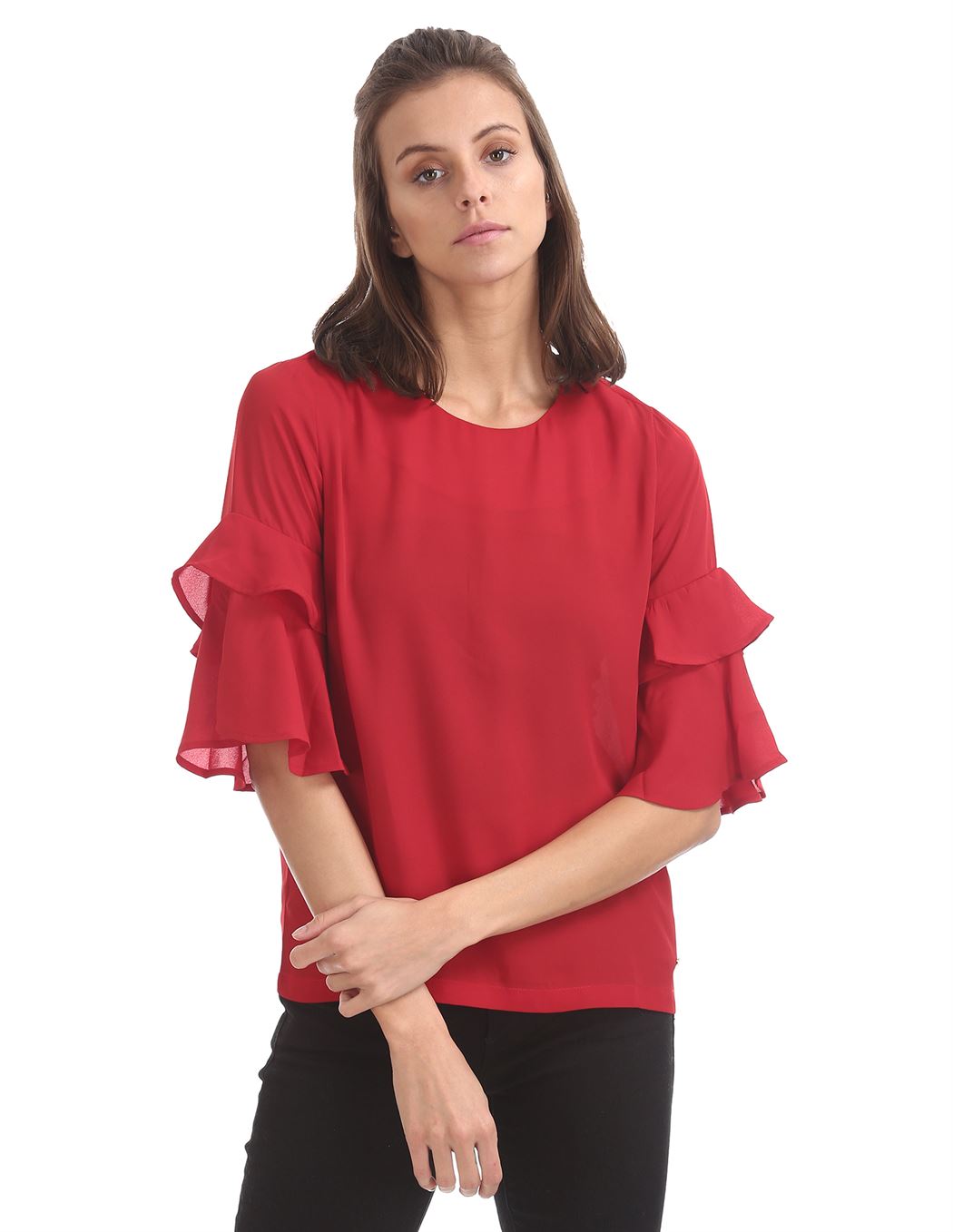 U.S. Polo Assn. Women Casual Wear Solid Top